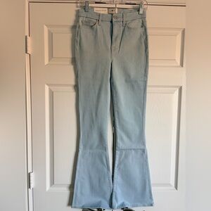 7 For All Mankind Pale Blue Flare Jeans